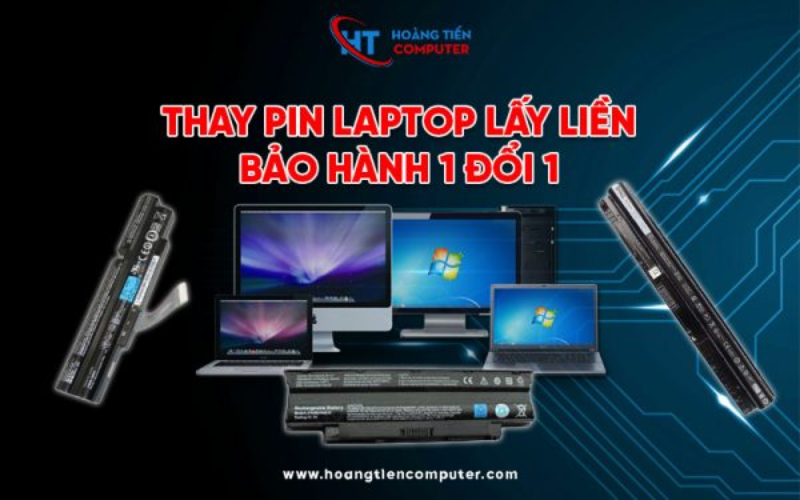 Thay pin laptop ch&iacute;nh h&atilde;ng lấy liền