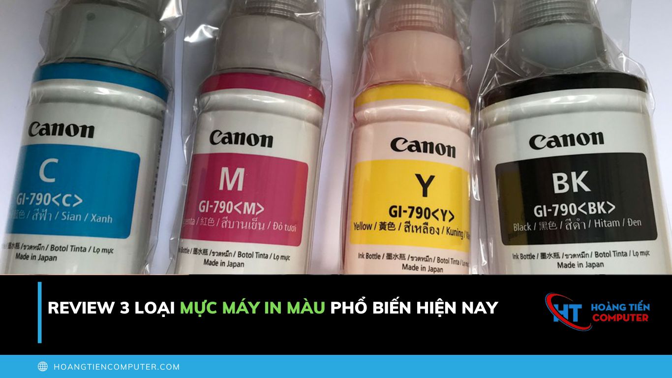 Review 3 loại mực máy in màu phổ biến hiện nay